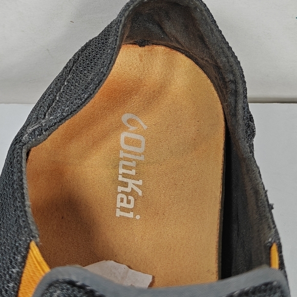 Olukai Men\'s Nohea Mesh Slip On Casual Shoes Graphite Orange Size 9 main image 6